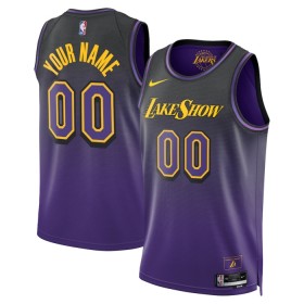 Los Angeles Lakers Trikot Benutzerdefinierte Nike 2024-25 City Edition Lila Swingman - Herren